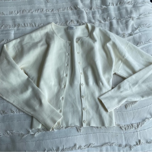 Aritzia Wilfred Golightly Cardigan Light Birch Size Small - Picture 13 of 14